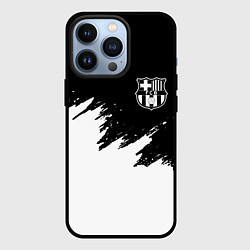 Чехол для iPhone 13 Pro Barcelona черно белые краски, цвет: 3D-черный