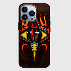 Чехол для iPhone 13 Pro Глаз змеи, цвет: 3D-черный