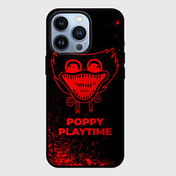 Чехол для iPhone 13 Pro Poppy Playtime - red gradient, цвет: 3D-черный