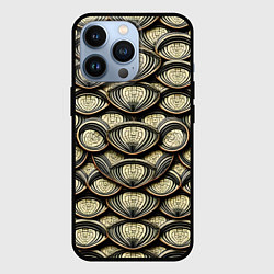 Чехол для iPhone 13 Pro Объемный египетский паттерн, цвет: 3D-черный