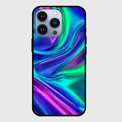 Чехол для iPhone 13 Pro Neon waves, цвет: 3D-черный