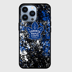 Чехол для iPhone 13 Pro Toronto Maple Leafs NHL black, цвет: 3D-черный