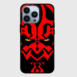 Чехол для iPhone 13 Pro Лицо Дарт Мола, цвет: 3D-черный