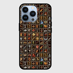 Чехол для iPhone 13 Pro Артефакты меча и магии, цвет: 3D-черный