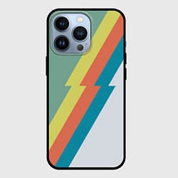 Чехол для iPhone 13 Pro Рок молния Боуи весенняя палитра, цвет: 3D-черный