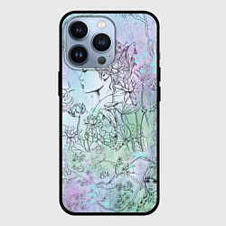 Чехол для iPhone 13 Pro Скетч японские дорамы, цвет: 3D-черный