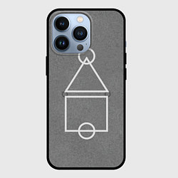 Чехол для iPhone 13 Pro Игра в кальмара разметка, цвет: 3D-черный