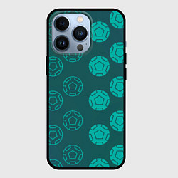 Чехол для iPhone 13 Pro Спортивные мячи, цвет: 3D-черный