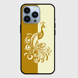 Чехол iPhone 13 Pro Жар-птица в золотом