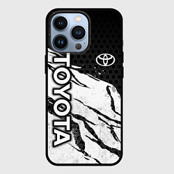 Чехол для iPhone 13 Pro Toyota - черный и белый, цвет: 3D-черный