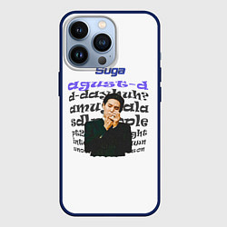 Чехол для iPhone 13 Pro Шуга - BTS, цвет: 3D-тёмно-синий