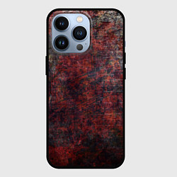Чехол для iPhone 13 Pro Абстракция - wall in red lichen, цвет: 3D-черный