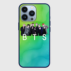 Чехол для iPhone 13 Pro BTS kpop, цвет: 3D-тёмно-синий