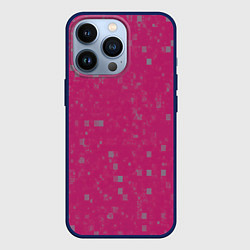 Чехол для iPhone 13 Pro Color pink brown squares, цвет: 3D-тёмно-синий