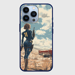 Чехол iPhone 13 Pro Fallout девушка в пустоши