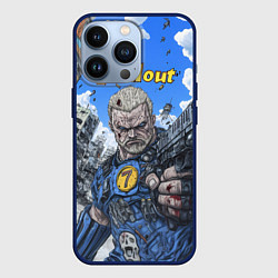 Чехол для iPhone 13 Pro Fallout брутальный седьмой, цвет: 3D-тёмно-синий