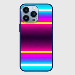 Чехол для iPhone 13 Pro Color neon, цвет: 3D-тёмно-синий