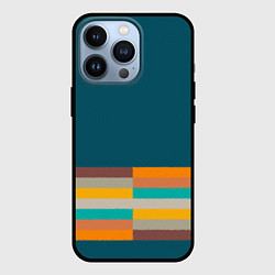 Чехол iPhone 13 Pro Индиго и шумовой градиент заката с текстурой