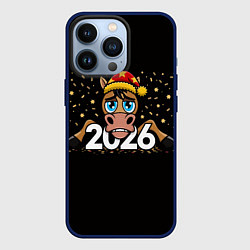 Чехол iPhone 13 Pro Недовольный новогодний конь