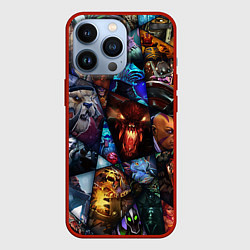 Чехол для iPhone 13 Pro Dota 2: All Pick, цвет: 3D-красный