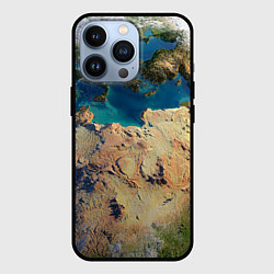 Чехол для iPhone 13 Pro Земля, цвет: 3D-черный