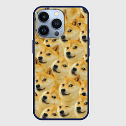 Чехол для iPhone 13 Pro Doge, цвет: 3D-тёмно-синий