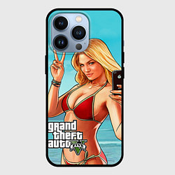 Чехол для iPhone 13 Pro GTA 5: Selfie Girl, цвет: 3D-черный