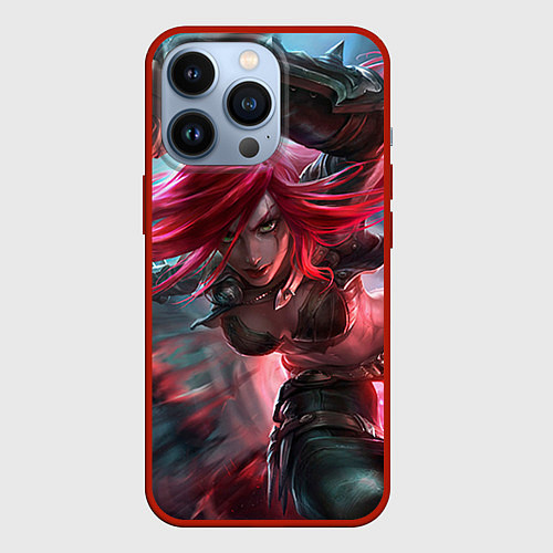 Чехол iPhone 13 Pro League of legends / 3D-Красный – фото 1