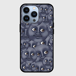 Чехол для iPhone 13 Pro Эмодзи, цвет: 3D-черный