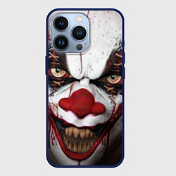 Чехол для iPhone 13 Pro Зомби клоун, цвет: 3D-тёмно-синий