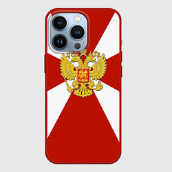 Чехол для iPhone 13 Pro Флаг ВВ, цвет: 3D-красный