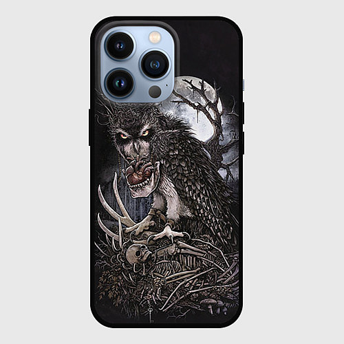 Чехол iPhone 13 Pro Ночной охотник / 3D-Черный – фото 1