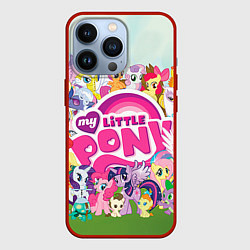 Чехол для iPhone 13 Pro My Little Pony, цвет: 3D-красный