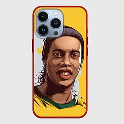 Чехол для iPhone 13 Pro Ronaldinho Art, цвет: 3D-красный