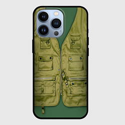 Чехол для iPhone 13 Pro Жилетка рыбака, цвет: 3D-черный