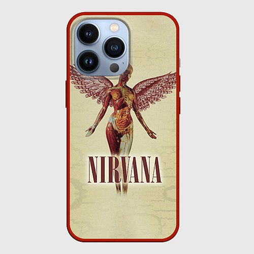 Чехол iPhone 13 Pro Nirvana Angel / 3D-Красный – фото 1