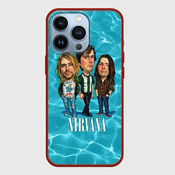 Чехол для iPhone 13 Pro Nirvana: Water, цвет: 3D-красный