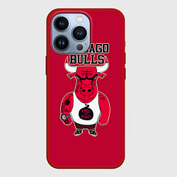 Чехол для iPhone 13 Pro Chicago bulls, цвет: 3D-красный