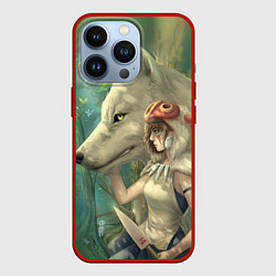 Чехол для iPhone 13 Pro Принцесса и волк, цвет: 3D-красный
