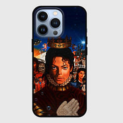 Чехол для iPhone 13 Pro Michael Jackson: Pop King, цвет: 3D-черный