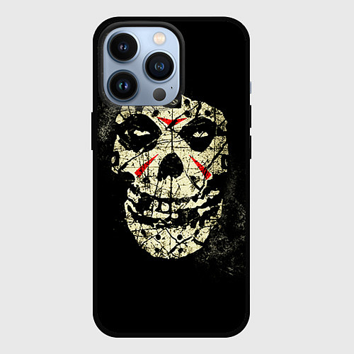 Чехол iPhone 13 Pro Misfits: Death Face / 3D-Черный – фото 1