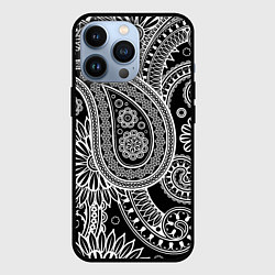 Чехол для iPhone 13 Pro Paisley, цвет: 3D-черный