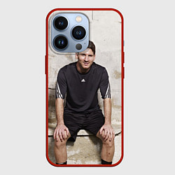 Чехол для iPhone 13 Pro Улыбчивый Месси, цвет: 3D-красный