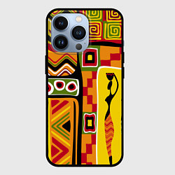 Чехол для iPhone 13 Pro Африка, цвет: 3D-черный