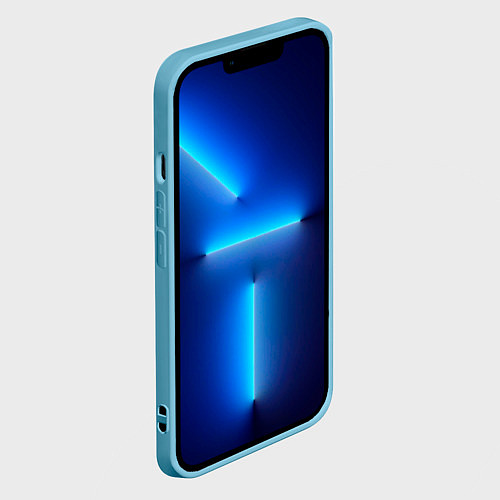 Чехол iPhone 14 Plus BAYERN MUNCHEN / 3D-Голубой – фото 2