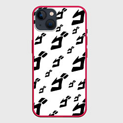 Чехол для iPhone 14 Plus JoJo Bizarre Adventure, цвет: 3D-малиновый