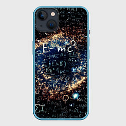 Чехол для iPhone 14 Plus Формула Вселенной, цвет: 3D-голубой
