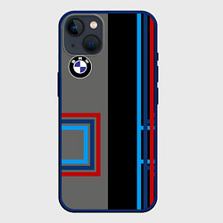 Чехол для iPhone 14 Plus Автомобиль BMW БМВ, цвет: 3D-тёмно-синий