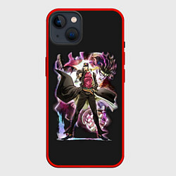 Чехол для iPhone 14 Plus Джотаро Куджо Джо Джо, цвет: 3D-красный