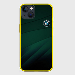 Чехол для iPhone 14 Plus GREEN BMW, цвет: 3D-желтый